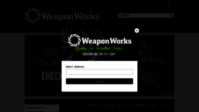 What Weaponworksllc.com website looked like in 2021 (3 years ago)