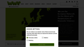 What Work-with-perpetrators.eu website looked like in 2021 (3 years ago)