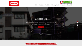 What Westernchemical-in.com website looked like in 2021 (3 years ago)