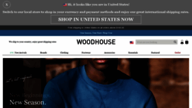 What Woodhouseclothing.com website looked like in 2021 (3 years ago)