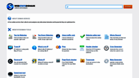 What Webstatsdomain.org website looked like in 2021 (4 years ago)
