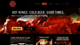 What Wildwingcafe.com website looked like in 2021 (3 years ago)