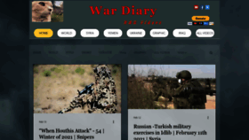 What Wardiary.net website looked like in 2021 (3 years ago)
