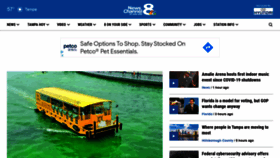 What Wfla.com website looked like in 2021 (3 years ago)