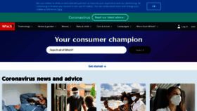 What Which.co.uk website looked like in 2021 (4 years ago)