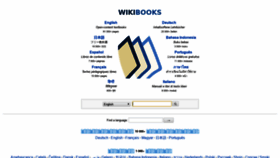 What Wikibooks.org website looked like in 2021 (3 years ago)