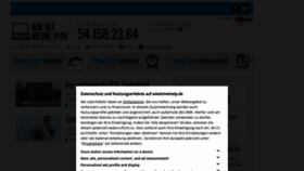 What Wieistmeineip.de website looked like in 2021 (4 years ago)