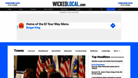 What Wickedlocal.com website looked like in 2021 (3 years ago)