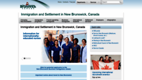 What Welcomenb.ca website looked like in 2021 (3 years ago)