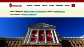 What Wisc.edu website looked like in 2021 (3 years ago)