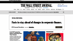 What Wsj.com website looked like in 2021 (3 years ago)