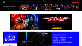 What Wwe.com website looked like in 2021 (3 years ago)
