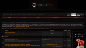What Wickedfire.com website looked like in 2021 (3 years ago)