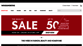 What Woolworths.co.za website looked like in 2021 (4 years ago)