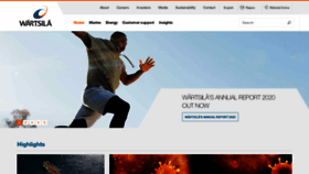 What Wartsila.com website looked like in 2021 (3 years ago)