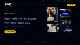 What Worldjewishcongress.org website looked like in 2021 (3 years ago)