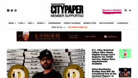 What Washingtoncitypaper.com website looked like in 2021 (3 years ago)