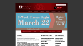 What Wcjc.edu website looked like in 2021 (3 years ago)