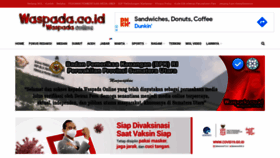 What Waspada.co.id website looked like in 2021 (5 years ago)