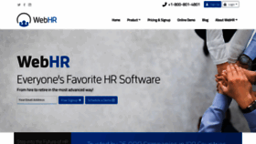 What Webhr.co website looked like in 2021 (3 years ago)
