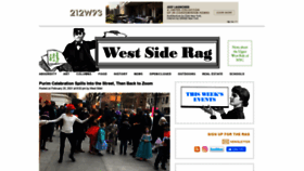 What Westsiderag.com website looked like in 2021 (3 years ago)