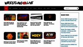 What Wrestlinglive.in website looked like in 2021 (3 years ago)