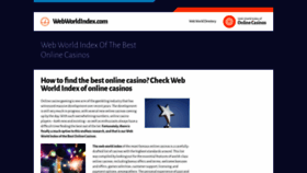 What Webworldindex.com website looked like in 2021 (3 years ago)