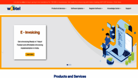What Webtel.in website looked like in 2021 (4 years ago)