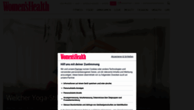What Womenshealth.de website looked like in 2021 (3 years ago)