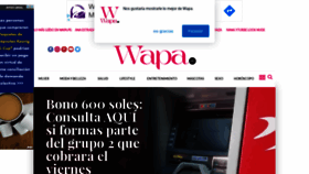 What Wapa.pe website looked like in 2021 (3 years ago)