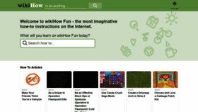What Wikihow-fun.com website looked like in 2021 (3 years ago)