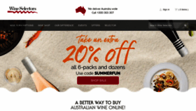 What Wineselectors.com.au website looked like in 2021 (3 years ago)
