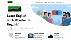 What Woodwardenglish.com website looked like in 2021 (3 years ago)
