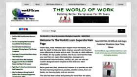 What Work911.com website looked like in 2021 (3 years ago)