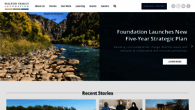 What Waltonfamilyfoundation.org website looked like in 2021 (3 years ago)