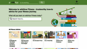 What Wikihow.fitness website looked like in 2021 (4 years ago)