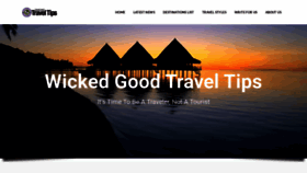 What Wickedgoodtraveltips.com website looked like in 2021 (3 years ago)