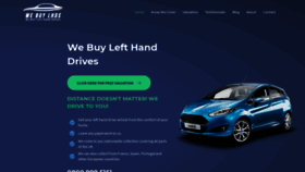 What Webuylefthanddrives.co.uk website looked like in 2021 (3 years ago)
