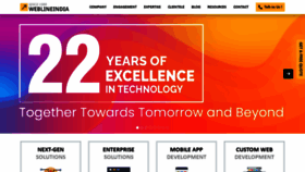 What Weblineindia.com website looked like in 2021 (3 years ago)