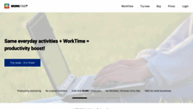 What Worktime.com website looked like in 2021 (3 years ago)