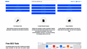 What Webrate.org website looked like in 2021 (4 years ago)