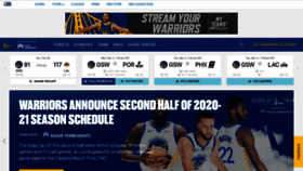 What Warriors.com website looked like in 2021 (3 years ago)