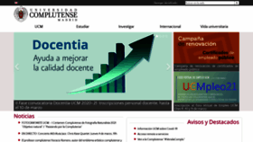 What Webs.ucm.es website looked like in 2021 (3 years ago)