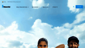 What Wateraidindia.in website looked like in 2021 (3 years ago)