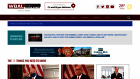 What Wbal.com website looked like in 2021 (3 years ago)