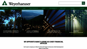 What Weyerhaeuser.com website looked like in 2021 (3 years ago)