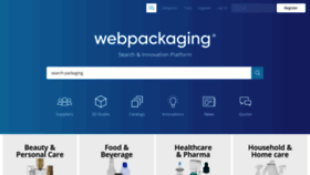 What Webpackaging.com website looked like in 2021 (3 years ago)