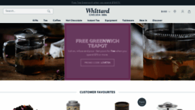 What Whittard.co.uk website looked like in 2021 (3 years ago)