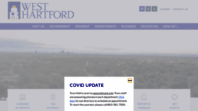 What Westhartfordct.gov website looked like in 2021 (3 years ago)