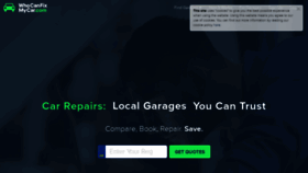What Whocanfixmycar.com website looked like in 2021 (3 years ago)